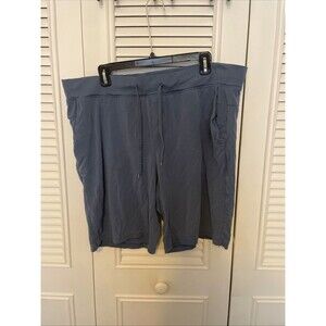 Men’s XL Cozy Earth Blue Grey Stretch Shorts Brushed Bamboo Blend Used